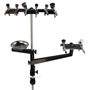 The Last Gun Rack Master Mock 2 Mini with Tray - Holds 8 Airbrushes and Spray Guns