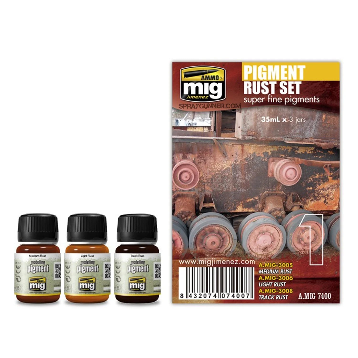 Pigment Sets + Tools & Rail Center (35 mL)