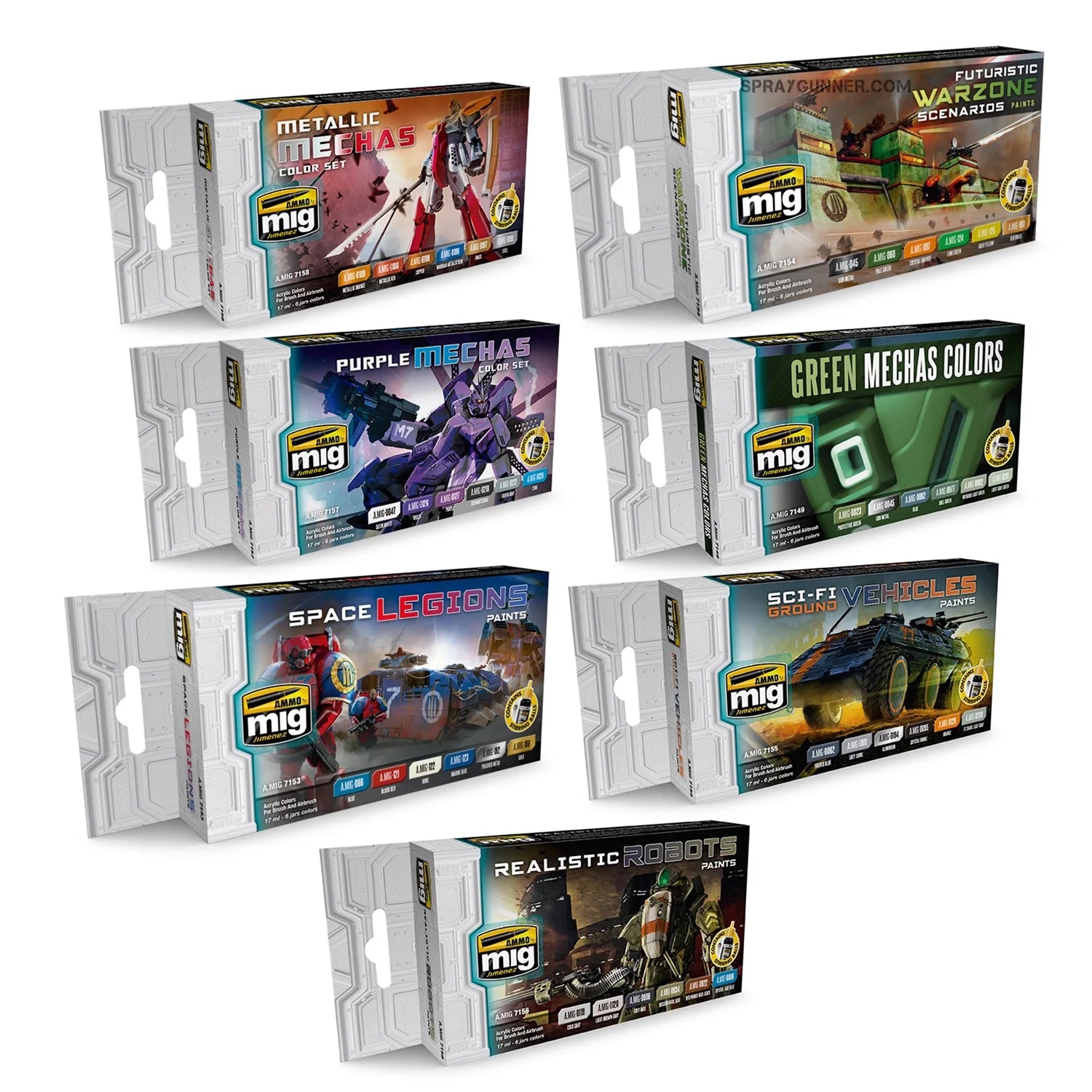 Mecha Sci-Fi Paint sets