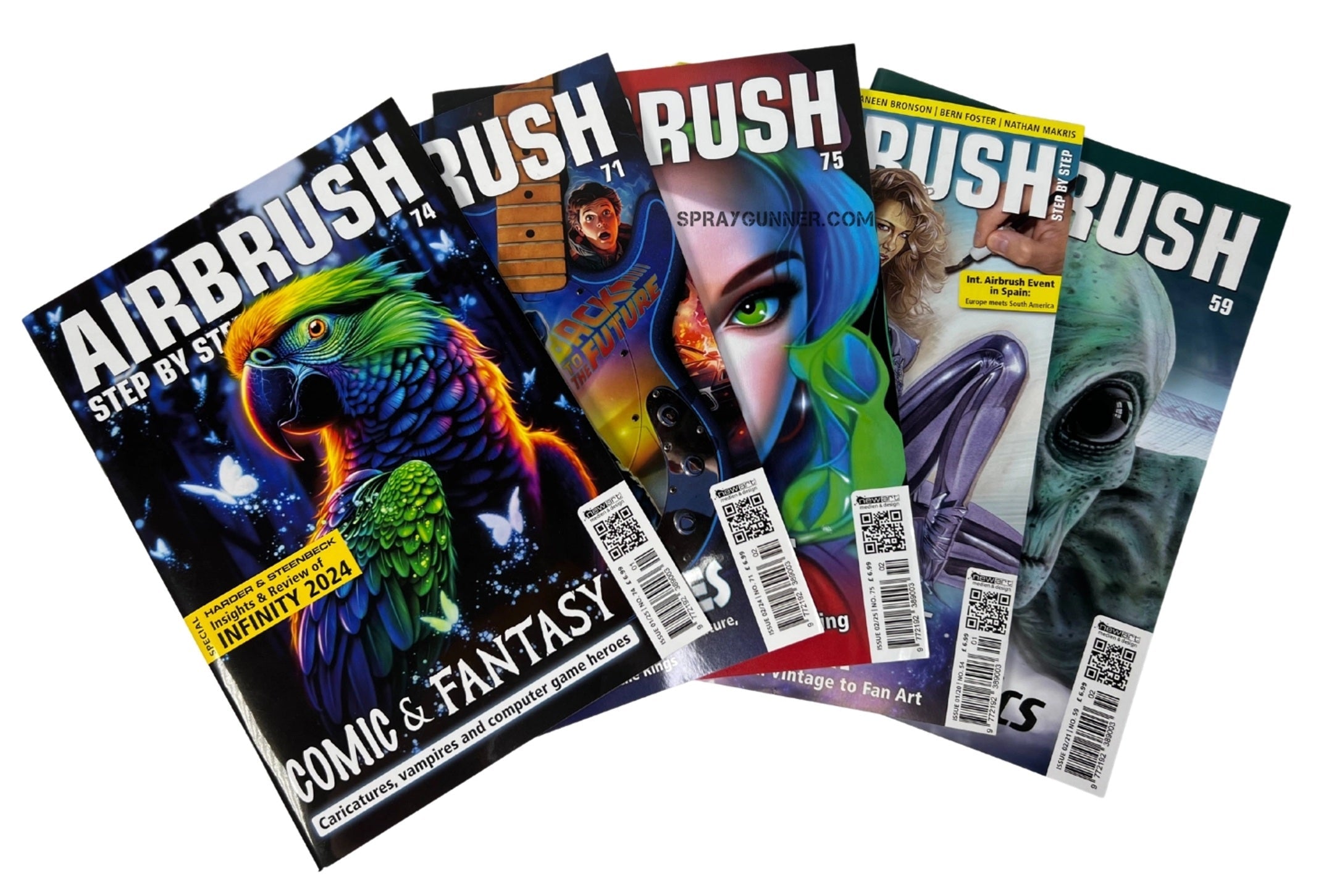 Airbrush Step by Step Magazine by Newart SprayGunner
