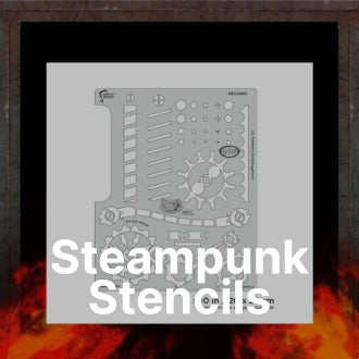 Steampunk-Stencil SprayGunner