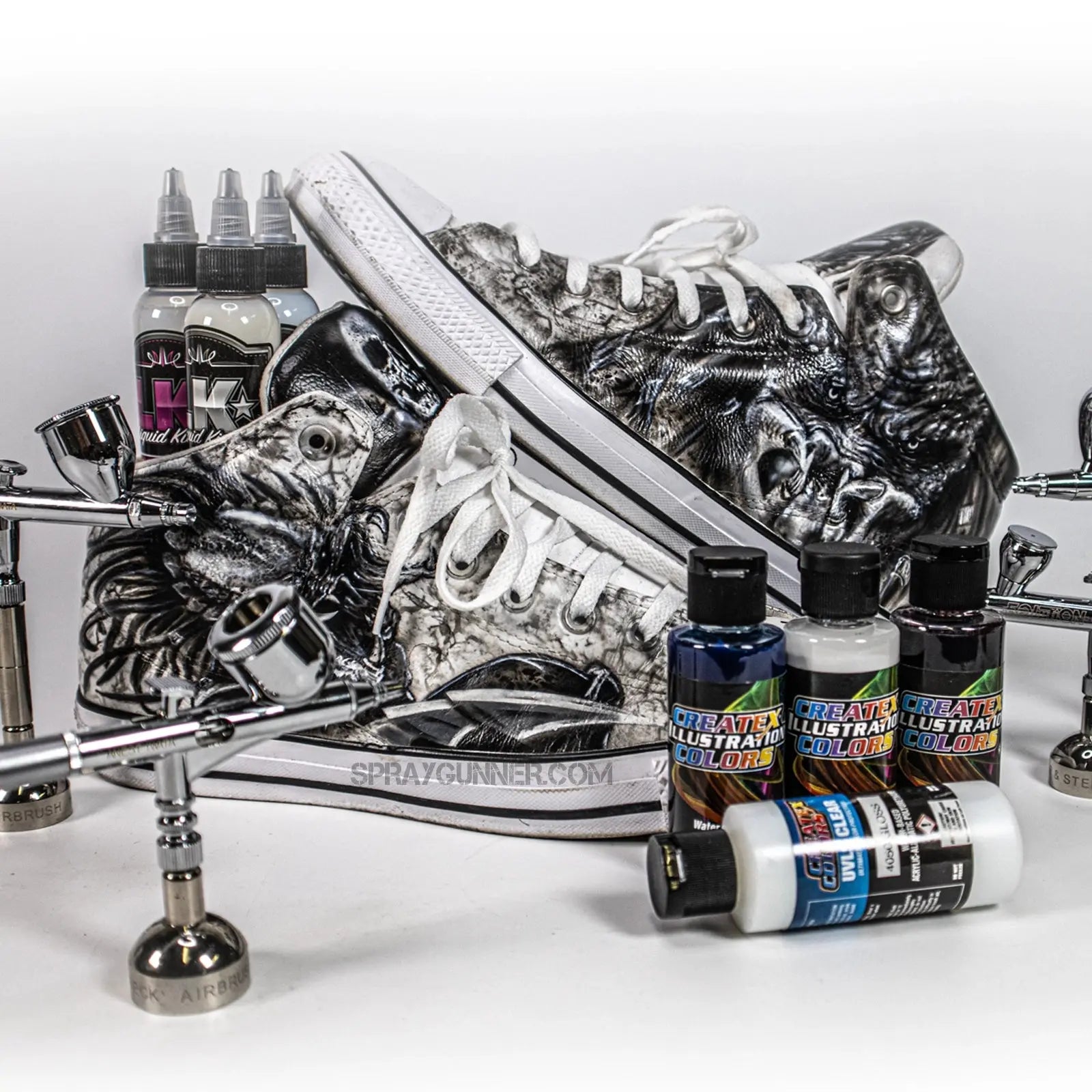 Custom-shoe-supplies-airbrush-custom-sneakers-and-shoes SprayGunner