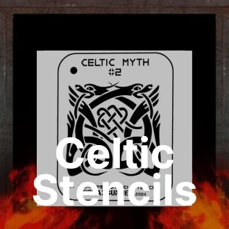 Celtic-Stencils-for-Airbrushing-Mythology-and-Knotwork-Designs SprayGunner