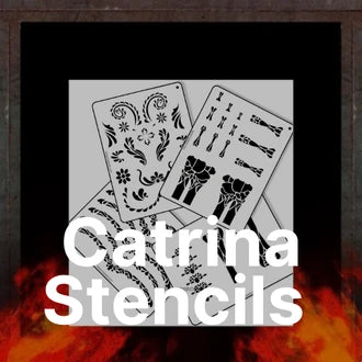 Catrina-style-bone-stencils-for-airbrush SprayGunner