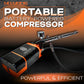 Portable Compressor for airbrush with powerful 8000 mAh battery