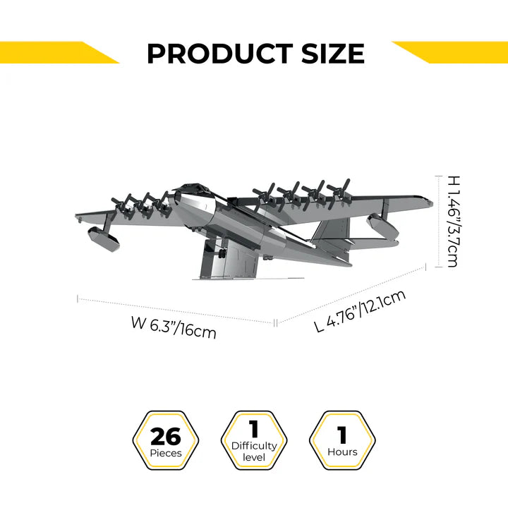 SPRUCE GOOSE HUGHES H-4 HERCULES Metal Model - SprayGunner