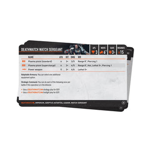 Warhammer 40K Kill Team: Deathwatch – Datacards (English)