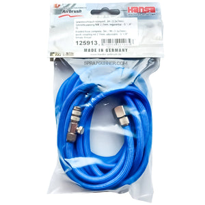 Braided Air Hose 10ft quick coupling with valve - SprayGunner