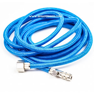 Braided Air Hose 10ft quick coupling with valve - SprayGunner