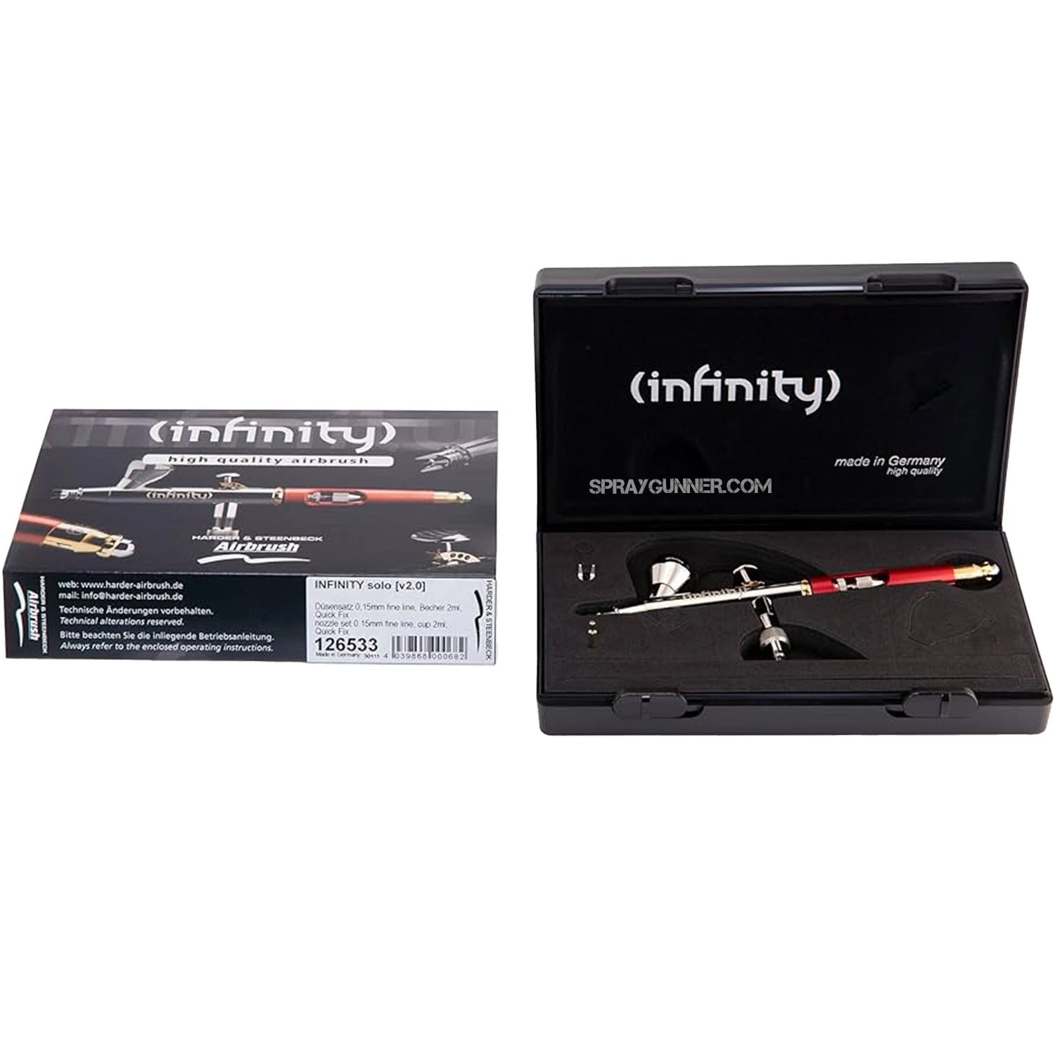 Harder & Steenbeck INFINITY Airbrush Solo (discontinued, will be replaced by INFINITY 2024) - SprayGunner