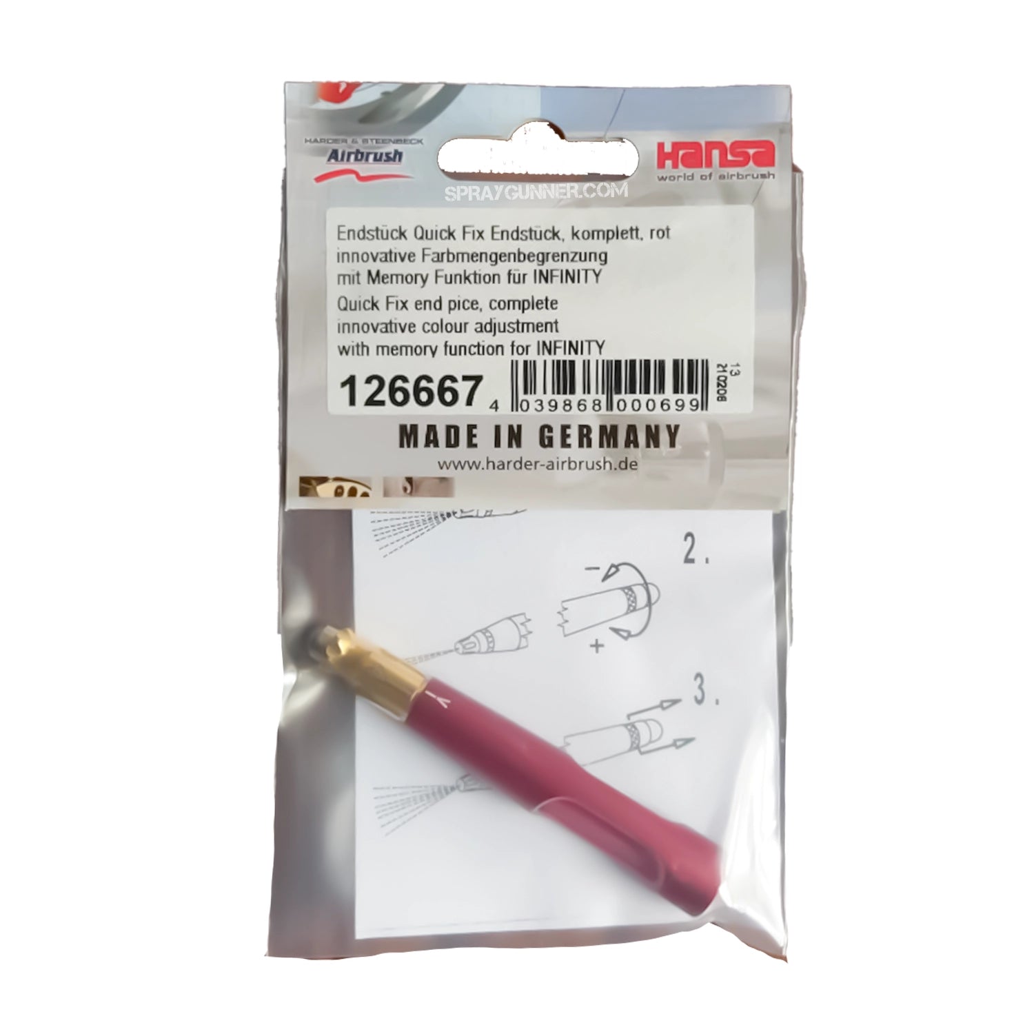 Harder & Steenbeck 126667 Quick Fix End Piece for Infinity - SprayGunner