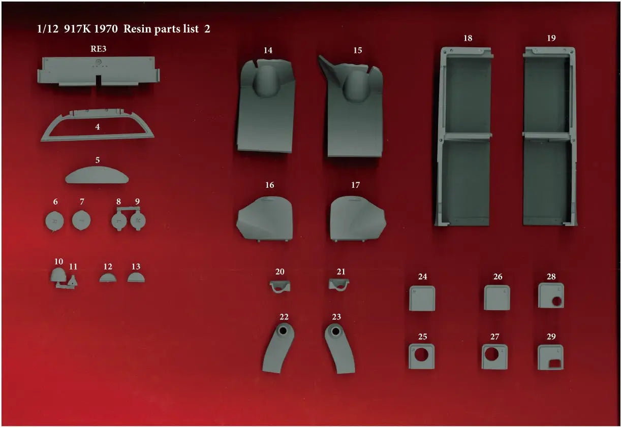 MODEL FACTORY HIRO: 1/12scale Fulldetail Kit : 917K [1970] Ver. B Sarthe 24Hours - SprayGunner