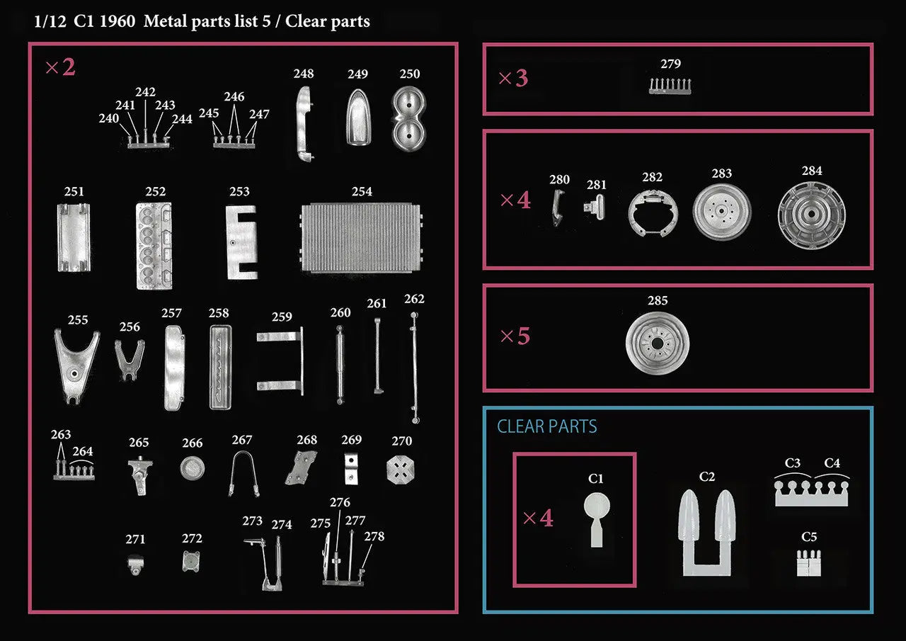 MODEL FACTORY HIRO: 1/12scale Fulldetail Kit : C1 [1960] - SprayGunner