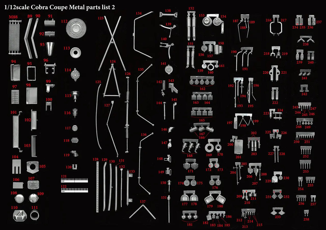 MODEL FACTORY HIRO: 1/12scale Fulldetail Kit : Cobra Coupe - SprayGunner