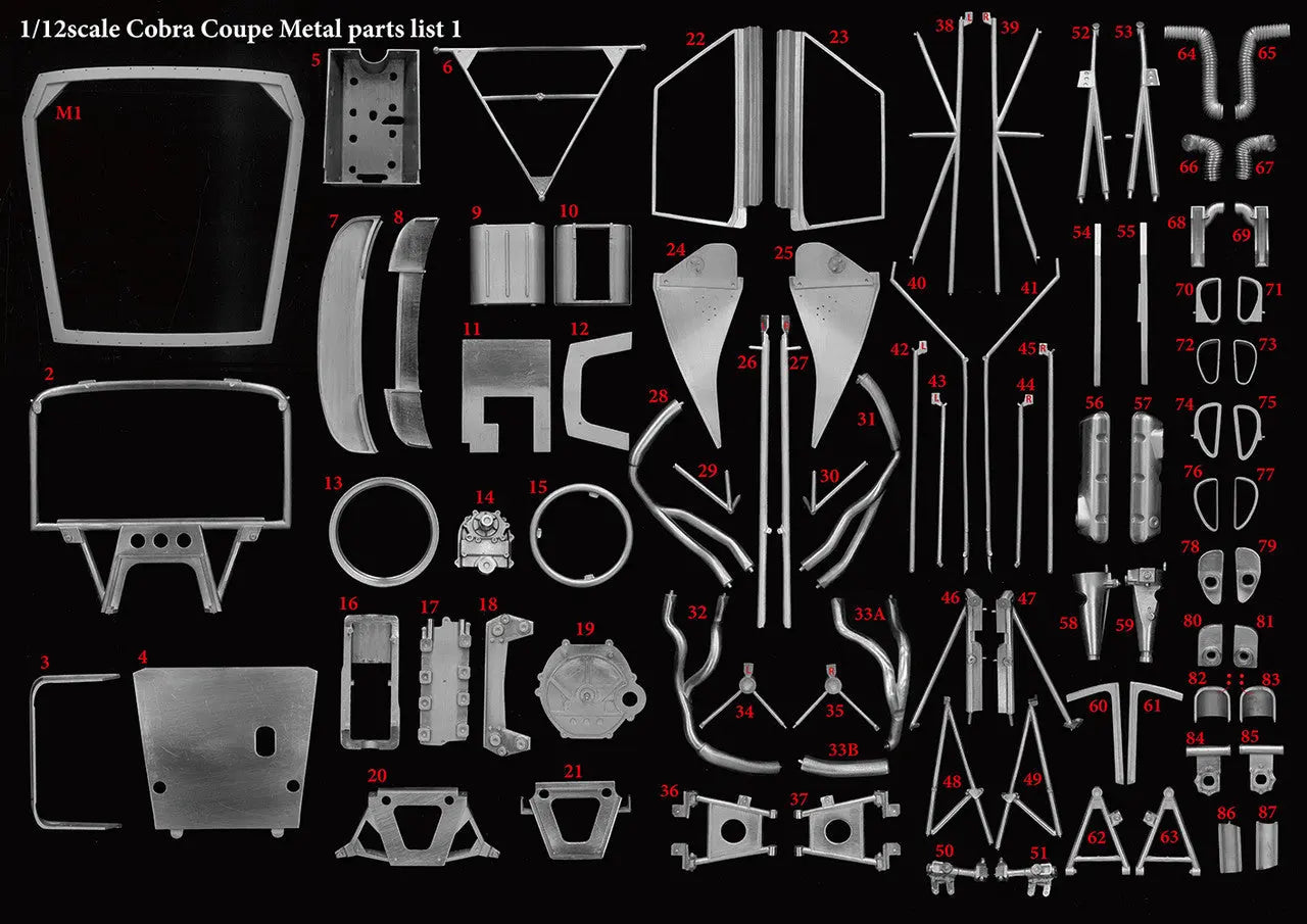 MODEL FACTORY HIRO: 1/12scale Fulldetail Kit : Cobra Coupe - SprayGunner