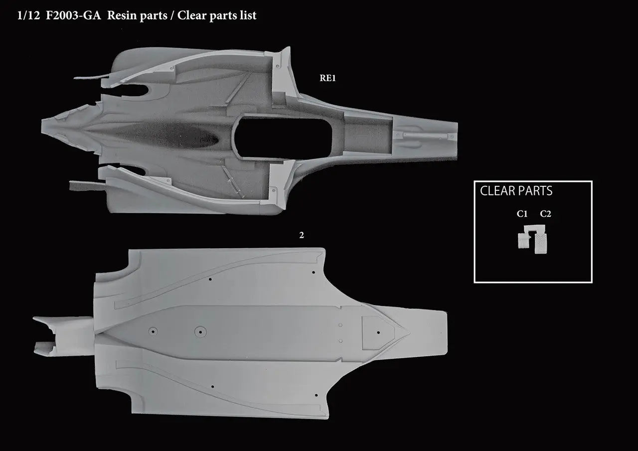 MODEL FACTORY HIRO: 1/12scale Proportion Kit : F2003-GA - SprayGunner