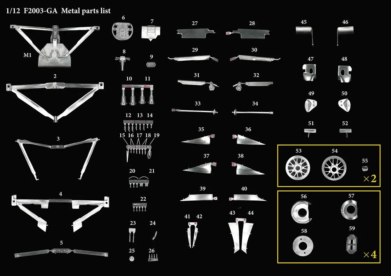 MODEL FACTORY HIRO: 1/12scale Proportion Kit : F2003-GA - SprayGunner