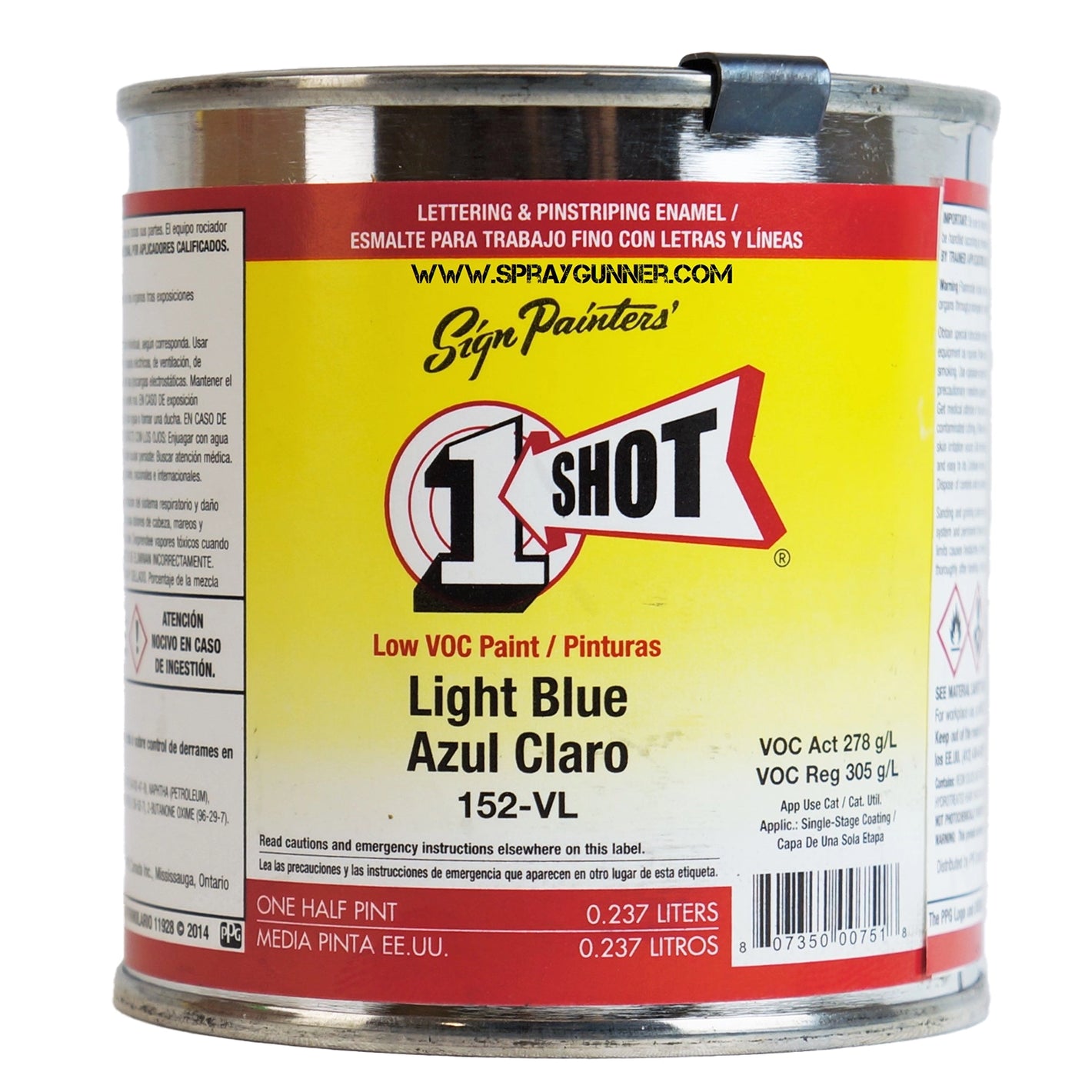 1-Shot Low VOC: Light Blue - SprayGunner