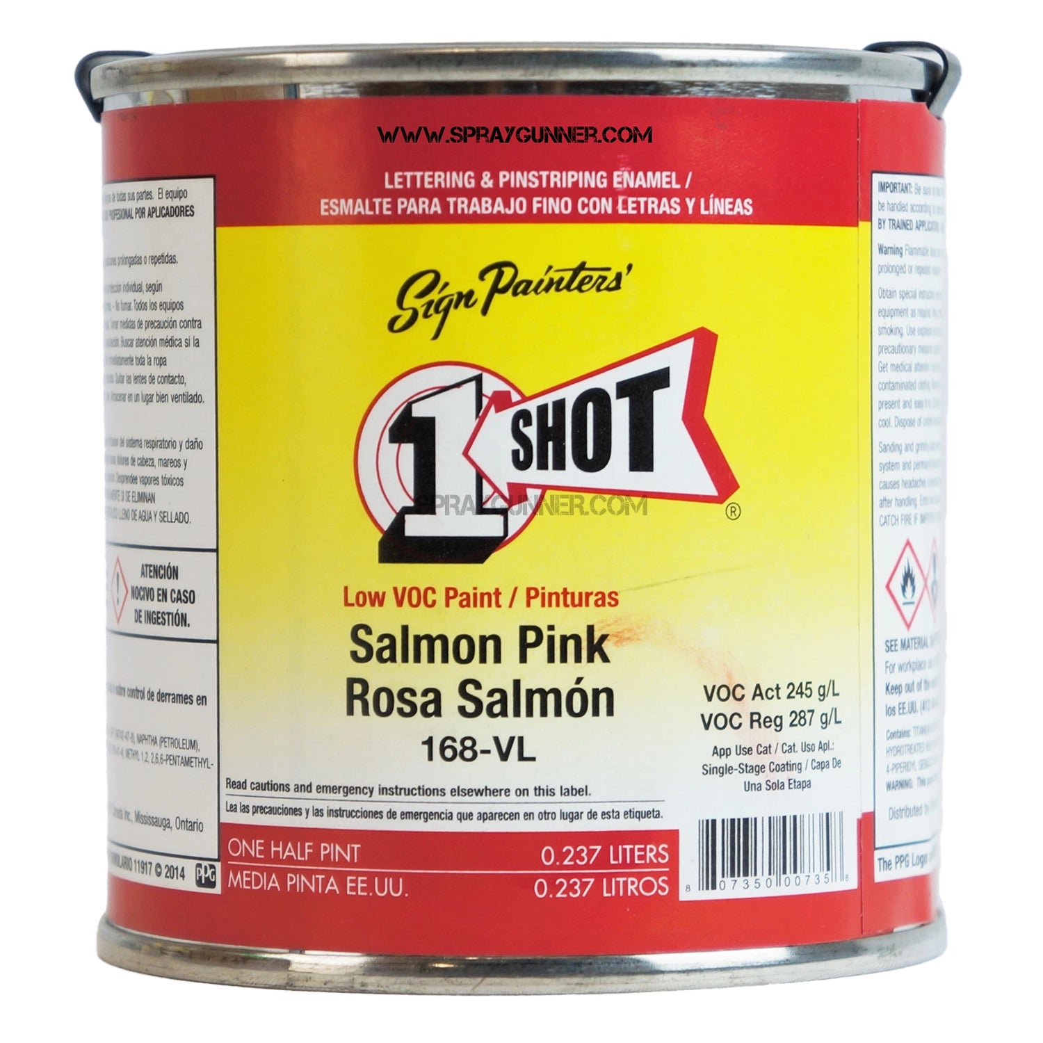 1-Shot Low VOC: Salmon Pink - SprayGunner