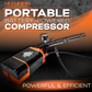 Portable Compressor for airbrush with powerful 8000 mAh battery