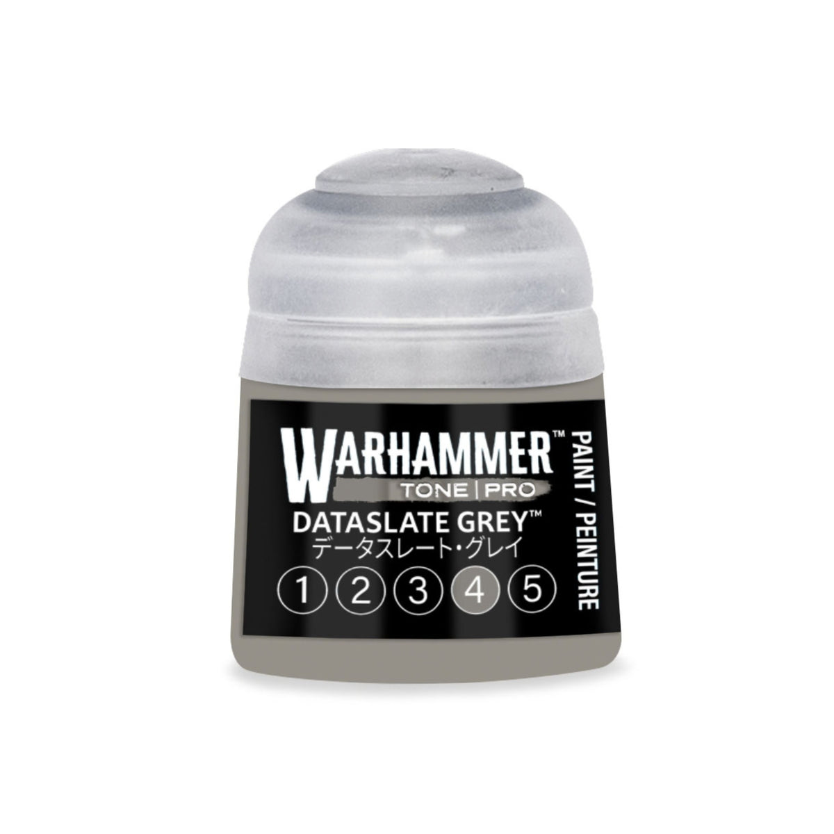 Warhammer Tone Pro Dataslate Grey 4 Paint – 12ml