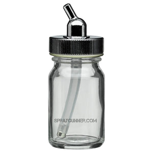 Iwata Glass Bottle with Metal Adaptor Cap (0.68 oz / 20 ml) Iwata