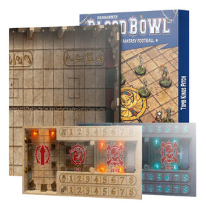 Warhammer Blood Bowl Fantasy Football – Tomb Kings Pitch: Double-sided Pitch and Dugouts Set