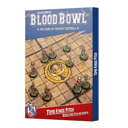 Warhammer Blood Bowl Fantasy Football – Tomb Kings Pitch: Double-sided Pitch and Dugouts Set