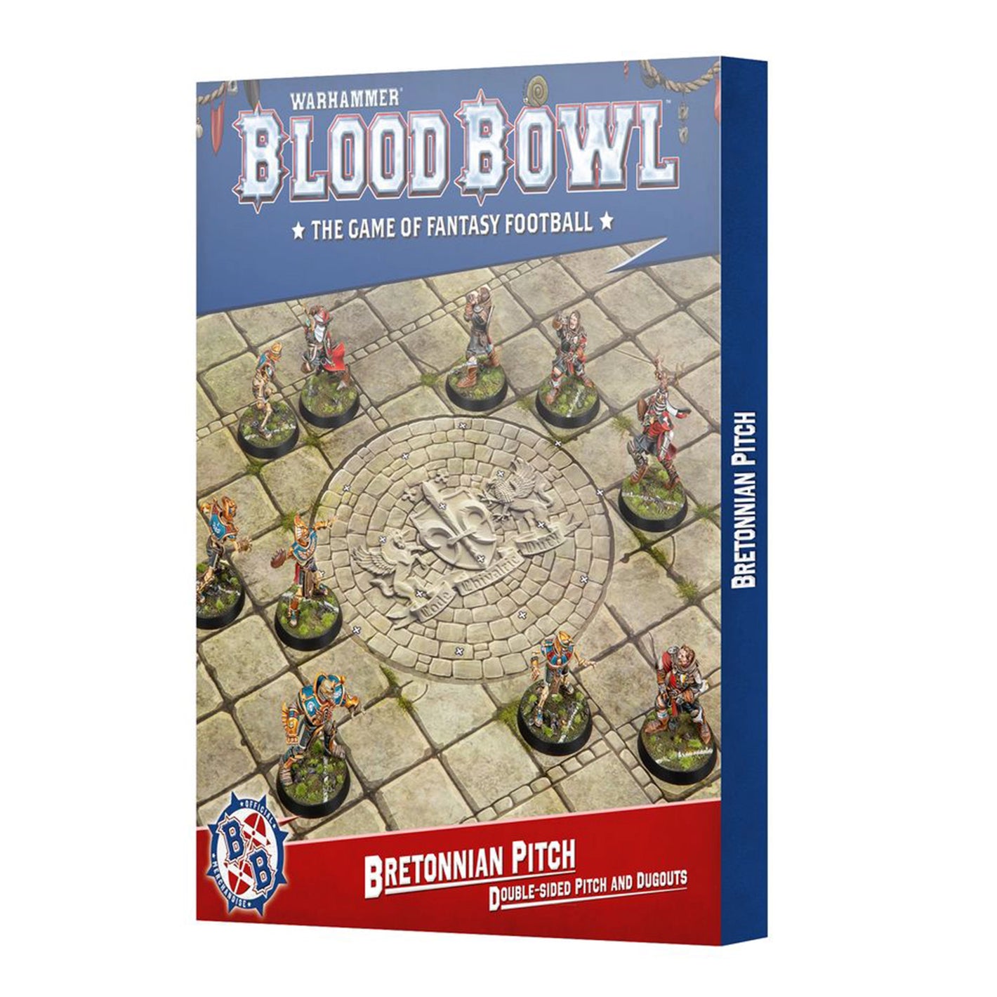 Warhammer Blood Bowl Fantasy Football – Bretonnian Pitch: Double-sided Pitch and Dugouts