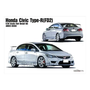 ALPHA MODEL 1/24 Scale Model Car Kit Honda Civic Type-R FD2 Alpha Models