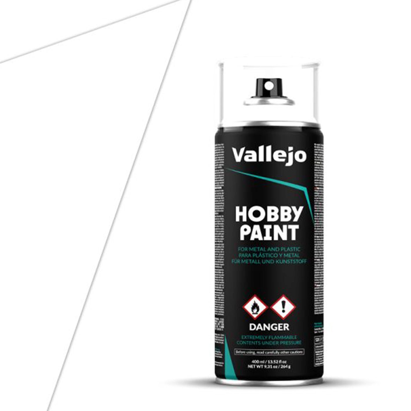 Vallejo Basic Color Primer: White (400ml)
