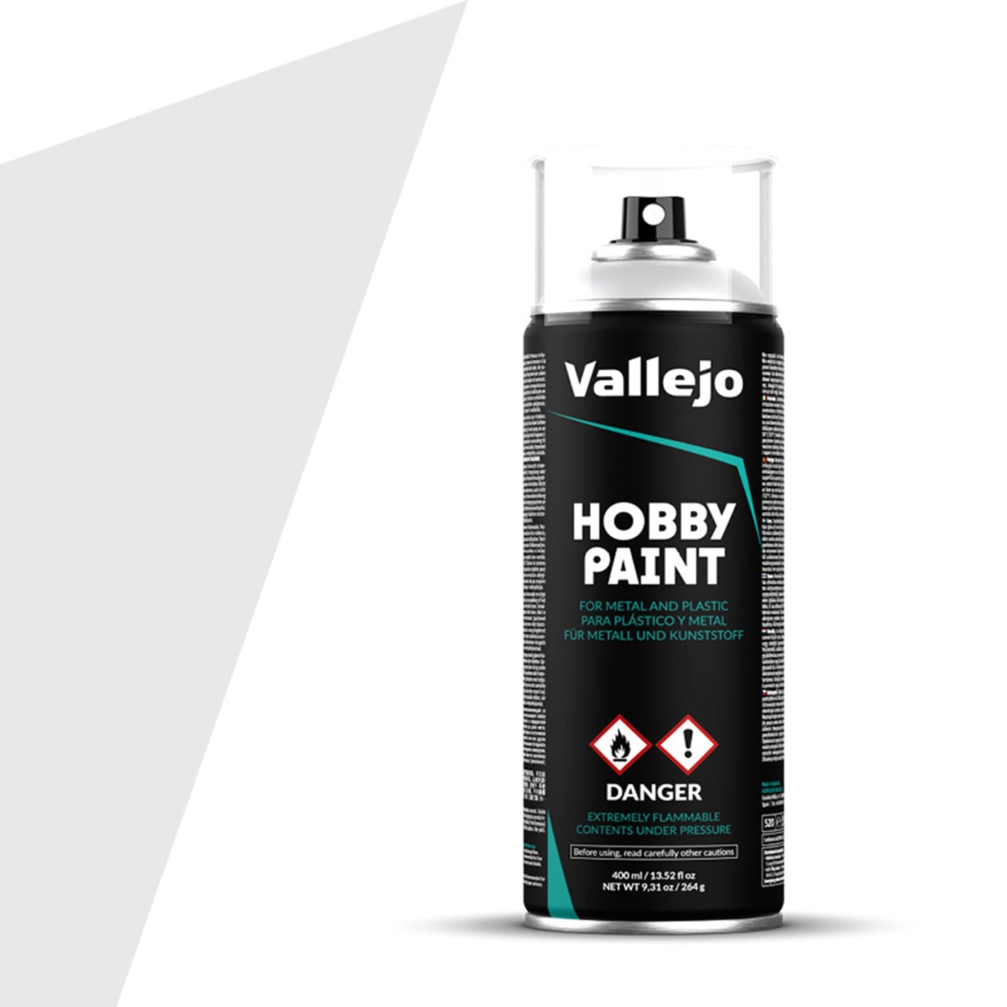 Vallejo Basic Color Primer: Grey (400ml)