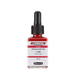 Schmincke AERO COLOR Professional Acrylic Ink Candy Color: Wine Red 28 ml - SprayGunner