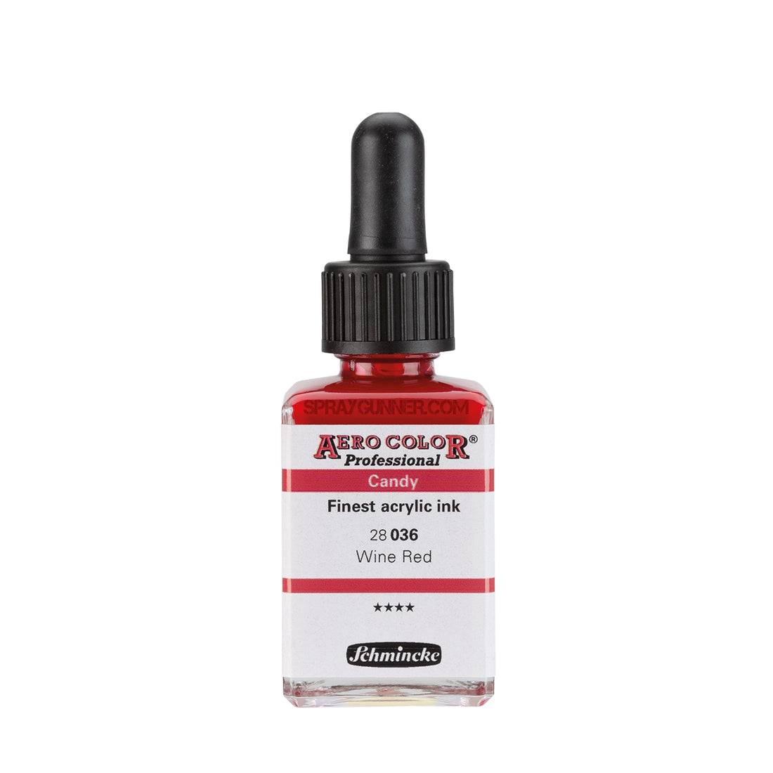 Schmincke AERO COLOR Professional Acrylic Ink Candy Color: Wine Red 28 ml - SprayGunner
