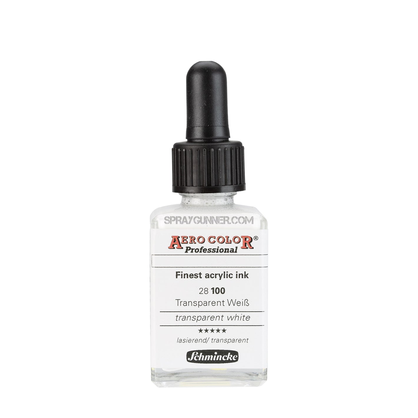 Schmincke AERO COLOR Professional Acrylic Ink: Transparent White 28 ml