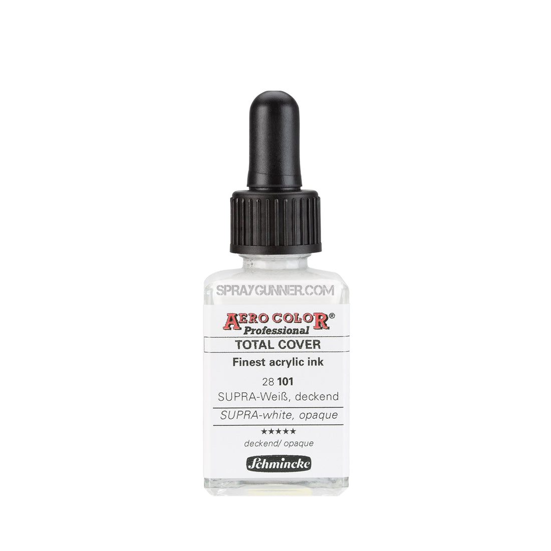 Schmincke AERO COLOR Professional Acrylic Ink: SUPRA-white, Opaque 28 ml - SprayGunner