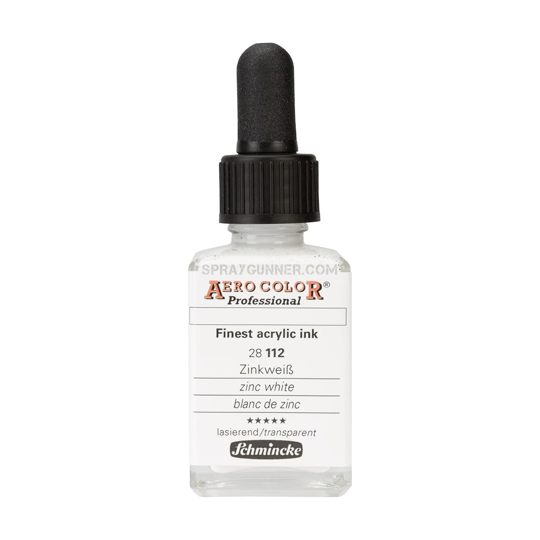 Schmincke AERO COLOR Professional Acrylic Ink Aero Color Zinc White 28 ml - SprayGunner