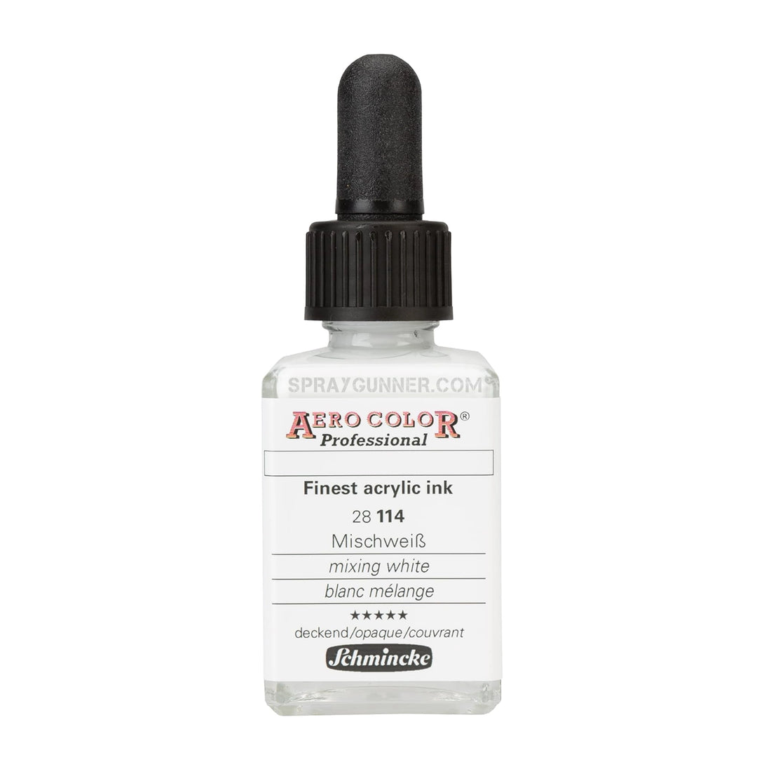 Schmincke AERO COLOR Professional Acrylic Ink Aero Color Mixing White 28 ml - SprayGunner
