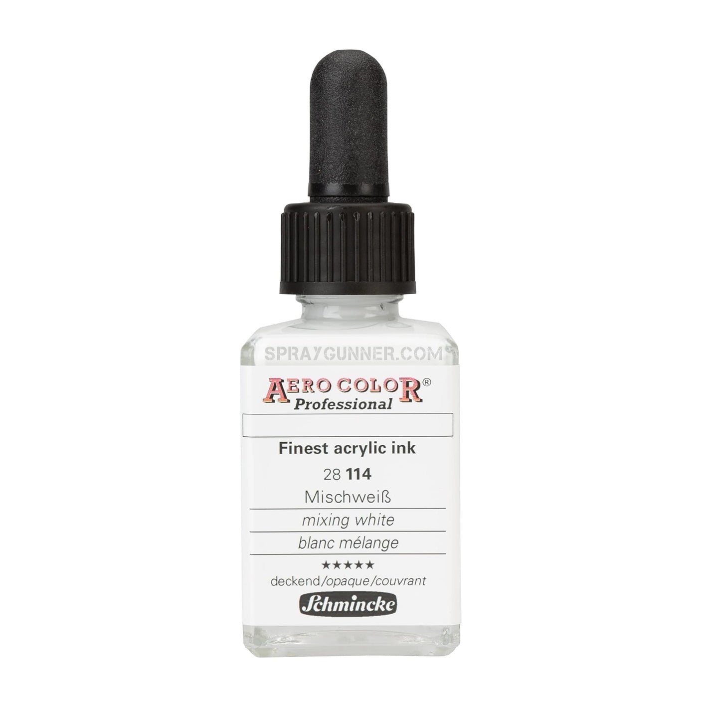 Schmincke AERO COLOR Professional Acrylic Ink Aero Color Mixing White 28 ml - SprayGunner