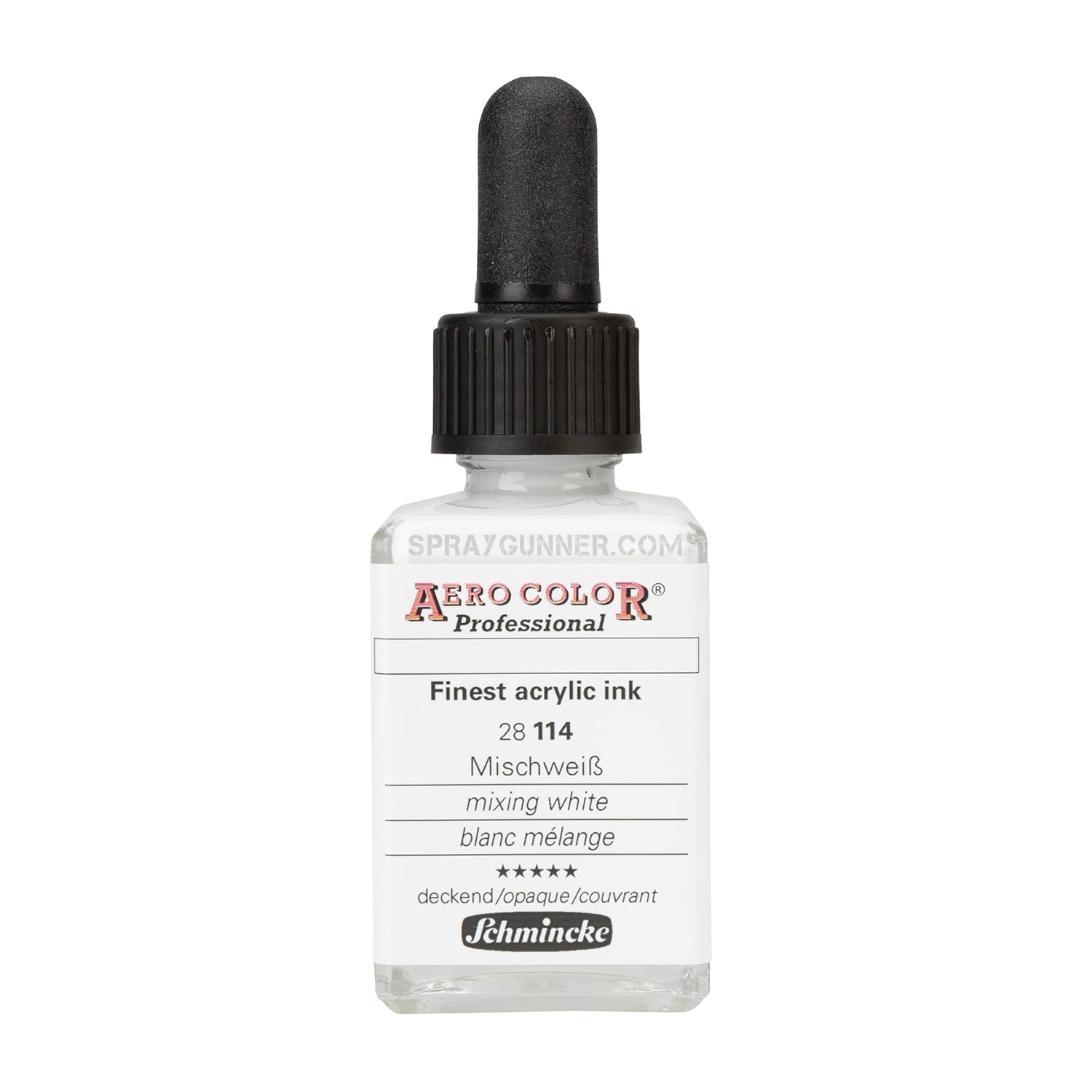 Schmincke AERO COLOR Professional Acrylic Ink Aero Color Mixing White 28 ml - SprayGunner