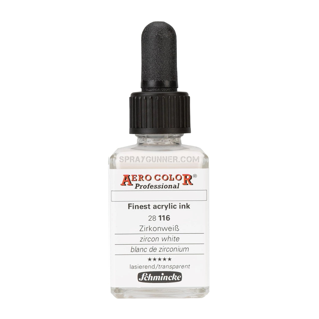Schmincke AERO COLOR Professional Acrylic Ink Aero Color Zircon White 28 ml - SprayGunner