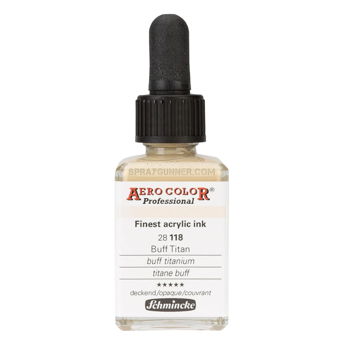 Schmincke AERO COLOR Professional Acrylic Ink Aero Color Buff Titanium 28 ml - SprayGunner