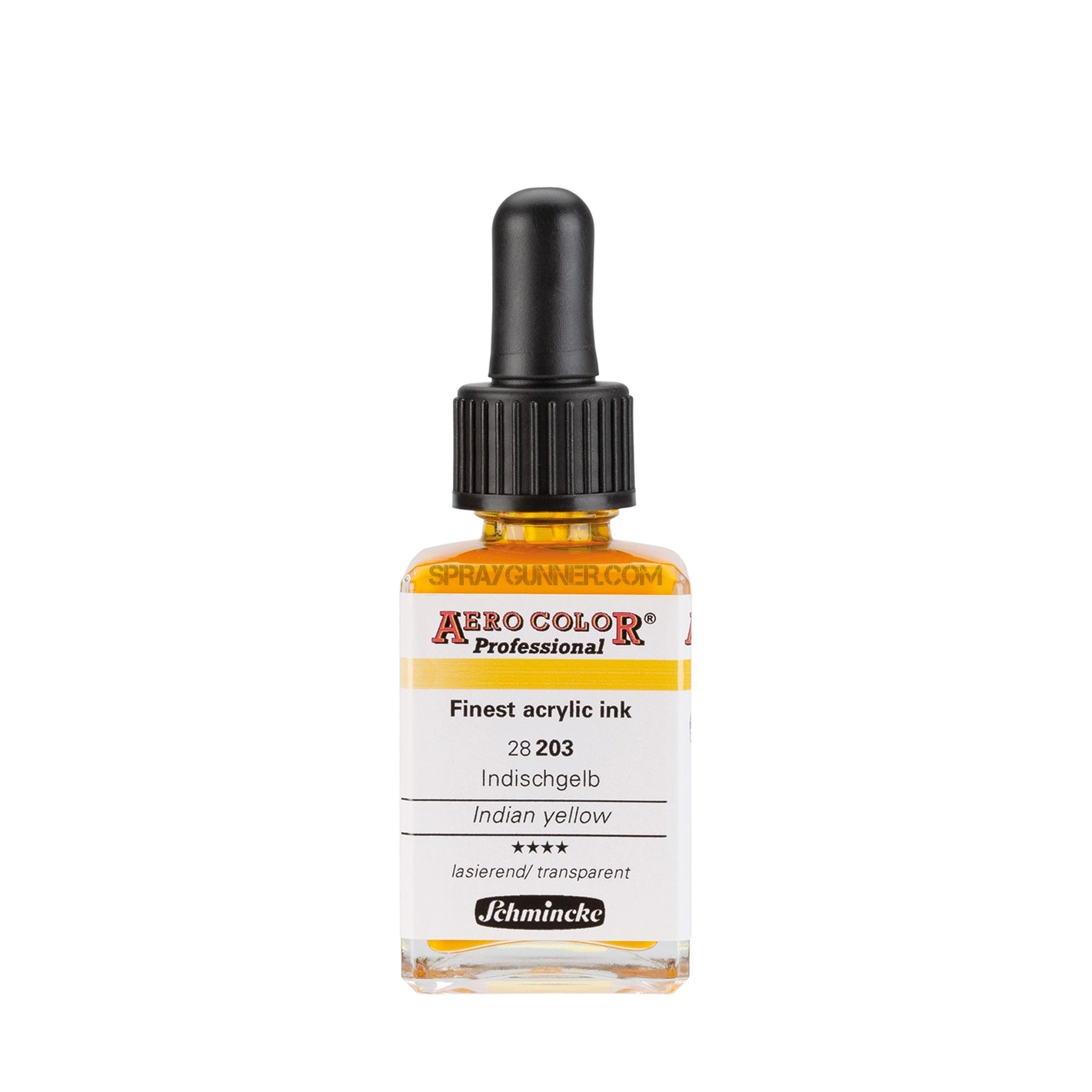 Schmincke AERO COLOR Professional Acrylic Ink: Indian Yellow 28 ml