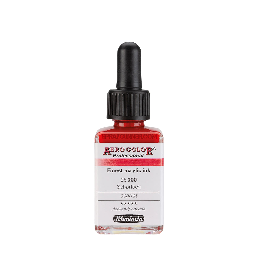 Schmincke AERO COLOR Professional Acrylic Ink: Scarlet 28 ml - SprayGunner