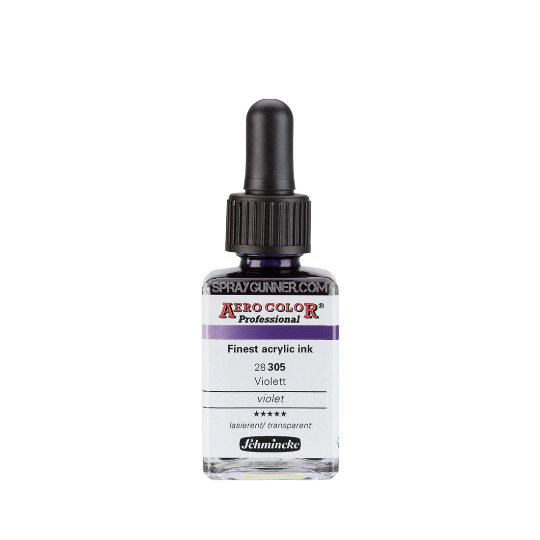 Schmincke AERO COLOR Professional Acrylic Ink: Violet 28 ml - SprayGunner