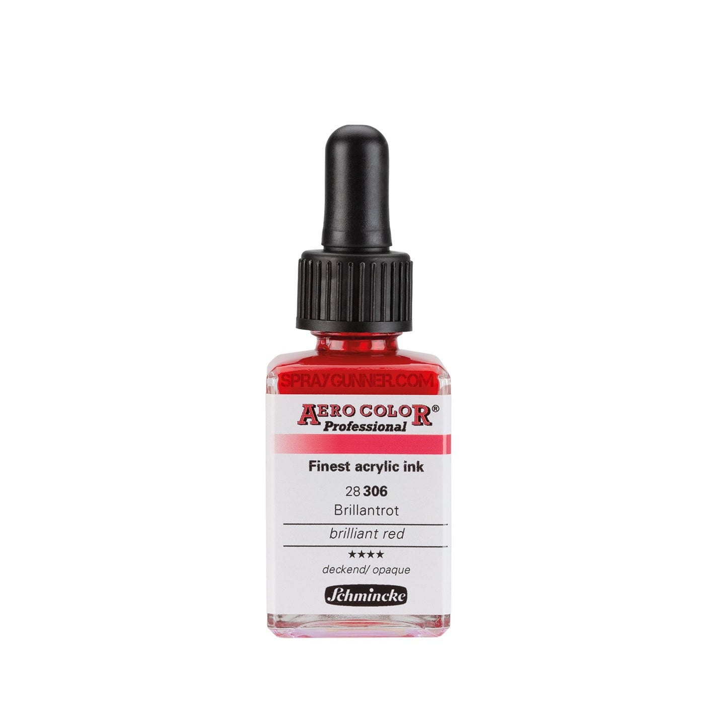 Schmincke AERO COLOR Professional Acrylic Ink: Brilliant Red 28 ml