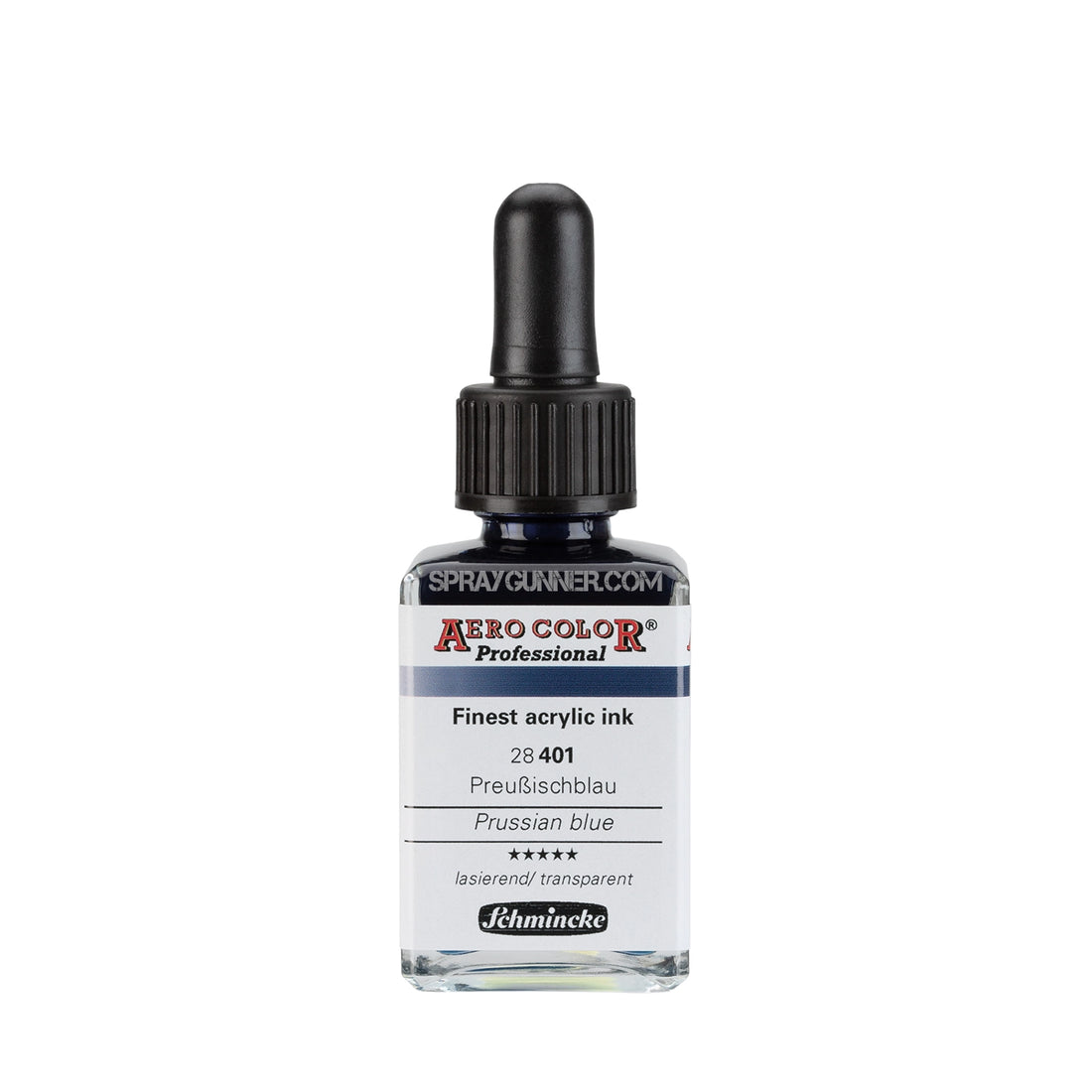 Schmincke AERO COLOR Professional Acrylic Ink: Prussian Blue 28 ml - SprayGunner