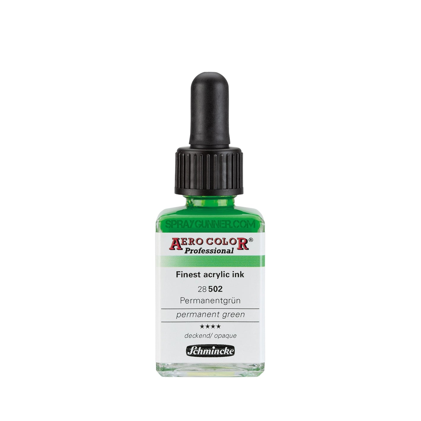 Schmincke AERO COLOR Professional Acrylic Ink: Permanent Green 28 ml