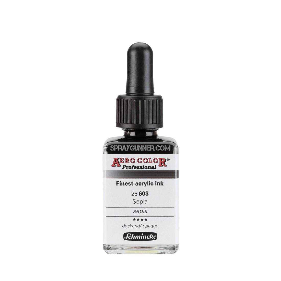 Schmincke AERO COLOR Professional Acrylic Ink: Sepia 28 ml - SprayGunner