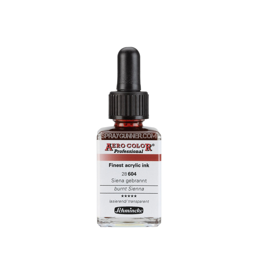 Schmincke AERO COLOR Professional Acrylic Ink: Burnt Sienna 28 ml - SprayGunner